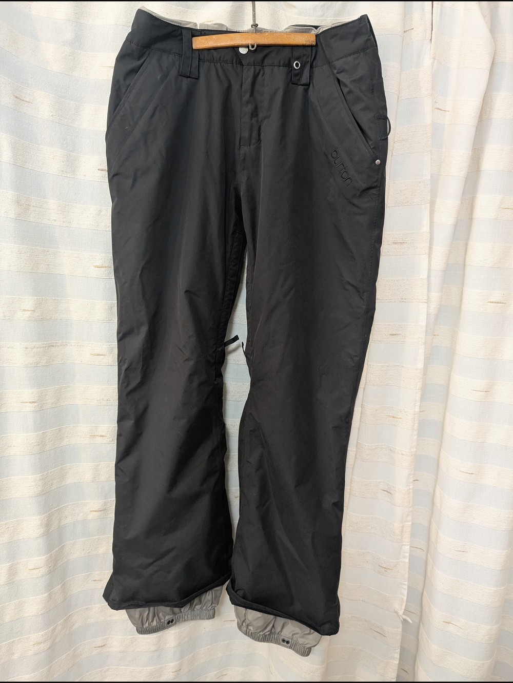 Burton Women's DRYRIDE Black Snowboard Ski Pants Size Large Adjustable Waist